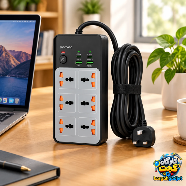 چندراهی برق پرودو مدل PDFWCH100BK 102736345